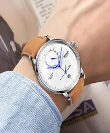 Zegarek Nesun Watch Men39S Business Automatyczna moda mechaniczna prosta wodoodporna szafirowa swobodne zegarki Relogio M9888086