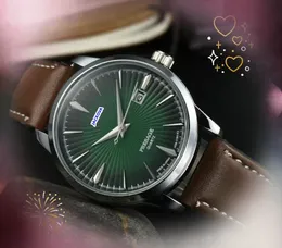 Relogio Masculino trzy stiches wojskowe zegarki zegarki biznesowe Auger fajny skórzany pasek kwarcowy kwarc automatyczny nurkowanie timer timer prosty pokrętła prezenty