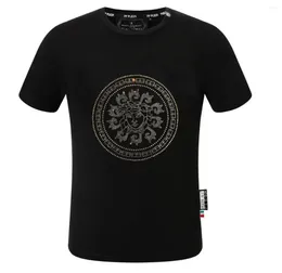 Men's T-skjortor PL Men Mens Street Fashion Punk For Design PP T-Shirts Drill Ullover Märke 2024081
