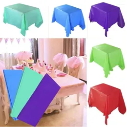Table Cloth Disposable Tablecloth Rectangular Solid Color Cover Party Birthday Square