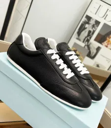 2024S/s Stilvolle Männer Prax 01 Läufer Sportschuhe Leder Sneaker Elfenbein schwarz grau leichter Gummi-Sohle-Trainer täglich Skateboard Gehen EU38-46 mit Kiste