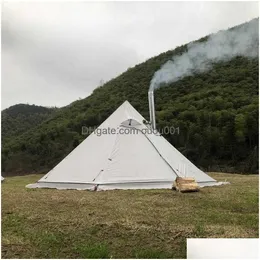 Tende e rifugi in ferro da camino tenda da camino da 2 lati a 2 camere singoli mesh interno per avventurieri camme da tre stagioni HKD230630 DR DHMWH