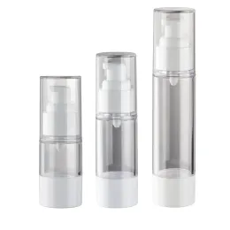 Partihandel 15 ml 30 ml 50 ml Vit luftlös pumpflaska bärbar påfyllningsbar lotionflaskor kosmetisk behållare gratis frakt WB2289 ll