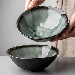 Миски 1 % в японском стиле керамика 7,5 дюйма ледоколы глазурки салат суп миски Большой лапша ужин домашний кухонный обеденный посуда
