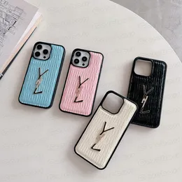 علبة الهاتف المحمول الجلدية البولندية الكلاسيكية لجهاز iPhone 15 14 13 12 Mini 11 Pro Max XS XS XR 8 7 Plus Top Top Estrudy Design Letter Cover Froofrack