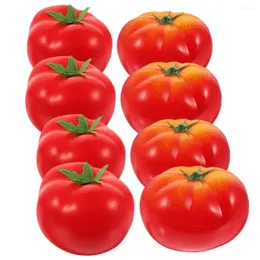 Dekorativa blommor 8 st imitation tomatsimulering falska grönsaker körsbär tomater konstgjorda dekorationer