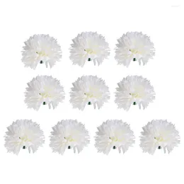 Flores decorativas 10 PCs Melaleuca Decoração de Flores Vasos de Casamento Simulação Crisântemo Pano de seda Mãe Daisy