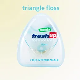 2024 1 ROLLS 50M Flosser Higiena doustnie czyszczenie zębów wosk o smaku Mint Dental Floss SPOOL Zęby zęby zębów dentysty