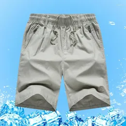 Pantaloncini da uomo pantaloni corti di grandi dimensioni a colori solidi elastici elastici di alta qualità da bagno in spiaggia di alta qualità jogger a secco veloce
