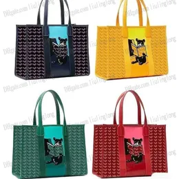 Frauen Totes Bulldog Einkaufstasche Villette Beach Handtasche Mode grüne gelbe Handtaschen Großer Luxusdesigner Reiseöketaschen Brieftaschen Brieftasche