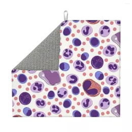 TABELA MATS Microfiber Science Chemistry Cell WBC Dish de secagem tapet para cozinha Biologia seca Laboratório Drener Bonganeração