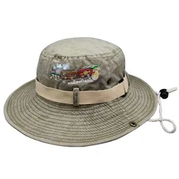 Westerna dżinsowa żeńska alpiniarz rybak letni Ochrona na świeżym powietrzu, kempingowy kapelusz słoneczny, męski kapelusz