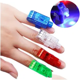 Party Decoration Mini LED Finger Lights Small Size Toy Night hela PL ON OFF LASER DROP LEVERANSe Home Garden Festive Supplies Event DHID8