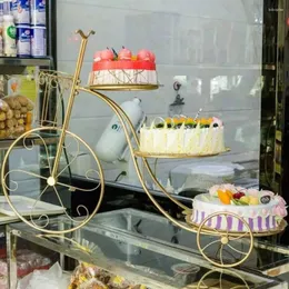 Decorative Plates European Style Creative Iron Cake Rack Bicycle Birthday Wedding Three-Story Multi-Layer Dessert Display Stand