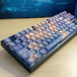 Zubehör 108/135 Tasten Side Print Shine durch Schlüsselkaps Kirschprofil Fiveside Dye Sub PBT -Tastatur für Kirsch Gateron MX Switch -Tastatur