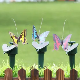 Garden Decorations Outdoor Solar Simulation Butterfly Indoor Flying Butterflies Ornaments Creative Craft Atmosphere For Farmland Courtyard