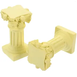 Titulares de velas Castaram o porta -casteiras Decorações de mesa de casamento Party Party Farmhouse Piece Central Printage Stand Greek estátua grega