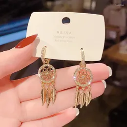 Dangle Orecchini Dichiarazione di gioielli di moda coreana Dream Catcher Retro Kong Style for Women Oorbellen