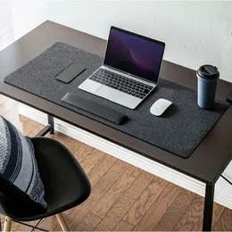 Teppiche Großer XXL Office Computer Schreibtisch Matte Tastatur Tastatur Big Mouse Pad Wolle Filz Laptop Kissen Non-Slip Gamer Mousepad