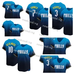 Nowy przyjazd 2024 City Bryce 3 Harper Trea Turner Baseball Jerseys Bryson Stott Kyle Schwarber Philadelphia J.T. Realmuto Alec Bohm Nick Castellanos Phillies