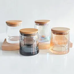 Candle Holders Pack Of 6 Glass Jars With Lids For Spice Sample Container Making Supplies Kit