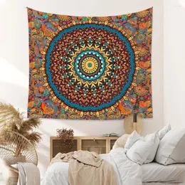 Taquestres Mandala Bohemian Yoga Mat Beach Towel Greito de Greito de Tapestria pendurada Tapestry Tapisserie Decoração Mural