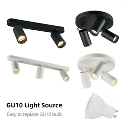 Deckenleuchten nordische kreative Oberflächenmontage rotatable Wohnzimmer Küche Insel Austauschbarer Gu10 LED Cob Spot Downlight Downlight