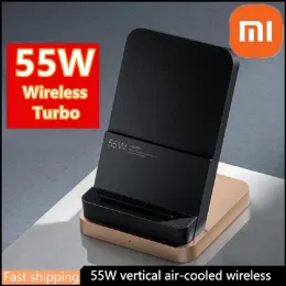 충전기 오리지널 55W Xiaomi Qi 무선 충전기 터보 충전 유형 C QC 4.0 빠른 충전 스탠드 도크 4 MI 12 11 10 Pro