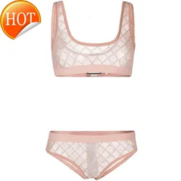 Designer Sexy Biquíni Conjuntos 2024 Novo Moda Womens Linger Lingerie Fashion Bra Set Breathable Underwear confortável Duas cores