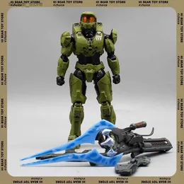 Action Toy Figures 18cm Halo Master Chief Anime Figure Mjolnir Mark VI Gen 3 Figurine 1/12 PVC Statue Model Doll Desk Collectible Decora Toy Gifts L240402