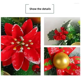 Titulares de vela Christmas Wreath Candlestick Tree Tree Bagas Red Berries Pinecone Drop