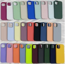 Cell Phone Cases Silicone For 15 14 13 Pro Mini Shockproof Dirt-resistant Soft Silica gel Fashion Cover