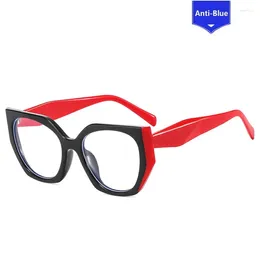 Sonnenbrillen Rahmen Rahmen Polygon Myopie Lesebrillen Cateye Brille für Frauen Augen Spektakel Rahmen Oculos de Grau weibliche Casual Eyewear 2024