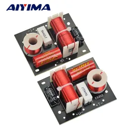 Amplifikatör Aiyima 2pcs 2 yol 80W Ses Hoparlör Crossover Treble+Bas Frekans Bölücü geçit hoparlörleri Filtreler Home Sineması için DIY