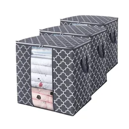 Bekleidungsgarderobe Aufbewahrung nicht gewebter Stoff faltbare Tröster Haushaltsbeutel Staubdichtes Quilt Organizer Housekee Supplies Drop Diver Dhnft