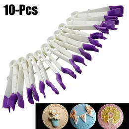 Baking Moulds 10 Pieces/Set Lace Edge Clip Fondant Cake Decorating Cutter Sugarcraft Gum Paste Tool Cupcake Cookie Kitchen Accessories