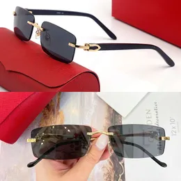 Occhiali da sole bufalo corno carti glassi donna donna classiche leisure quadrata per leisure di lusso di lussuoso rattangolare telaio di moda telai da sole all'ingrosso con lunette in scatola