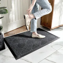 Teppiche langlebige Haustürmatte Non -Slip -Eingangstart Teppich aus Haus absorbierender Bad für Flur Willkommensgeschäft