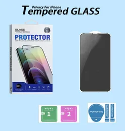 iPhone 14のフルカバープライバシースクリーンプロテクター14 Pro Max 11 12 13 Mini Anti Anti Tempered Glass XR XS 7 8 Plus Protective Film Wit7511807