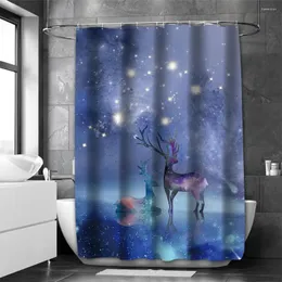 Shower Curtains Starrry Sky Bathing Curtain Bathroom Waterproof With 12 Hooks Home Deco Free Ship