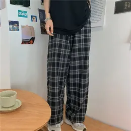 SummerWinter Plaid Pants Men S3XL Casual Straight Trousers for MaleFemale Harajuku Hiphop 240328