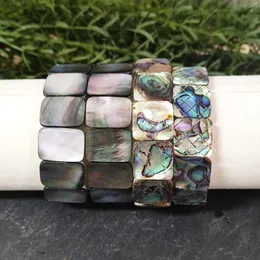 Strand Rectangle Gray Shell Abalone Bracelet Unisex Jewelry Grey Bohemia Summer Gift Beach Ocean