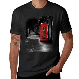 Men's Tank Tops London Calling - Red British Telephone Box T-Shirt Summer Top Vintage Clothes Fitted T Shirts For Men