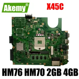 Motherboard X45C Laptop Motherboard for ASUS X45VD X45V X45C Original Motherboard Mainboard W/ 2GB RAM HM76 HM70 UMA
