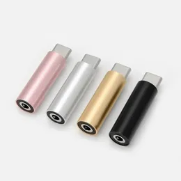 Type-C To 3.5mm Jack Converter Earphone Audio Adapter Round Aluminum Alloy Suitable for Type-C Interface Smart Phones