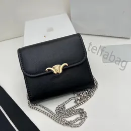 Cel Wallets High quality card clip coin Designer Shoulder bag Women's Chain Wallet Fashion Handbags Bags Credit Card Holder Mini Wallet Key Pouch Zippy with box