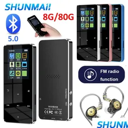 MP3 MP4 -spelare spelare 1,8 tum TFT Walkman USB 2.0 3,5 mm Jack Bluetooompatible 5,0 Mute Video med e -bokinspelning för Student DRO DH6M3