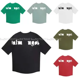 Summer Fashion Men's Women's Long Top Alphabet Cotton T-Shirt Kläder Polo Shirt Kort ärm Högkvalitativ kläder Europeiska storlek S-XL