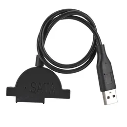 NEU 2024 USB 2.0 bis Mini Sata II 7+6 13Pin -Adapter für Laptop -CD/DVD -ROM Slimline -Antriebskonverter -Kabelschrauben stetiger Stil 1pcsfor Slimline