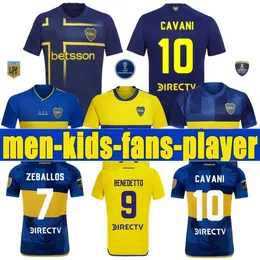 2024 2025 CA BOCA JUNIORS CAVANI TREDJE SOCCER JERSEYS 24 25 Carlitos Retro Maradona Club Atletico Conmebol Libertadores Janson Football Shirt Män sätter uniform